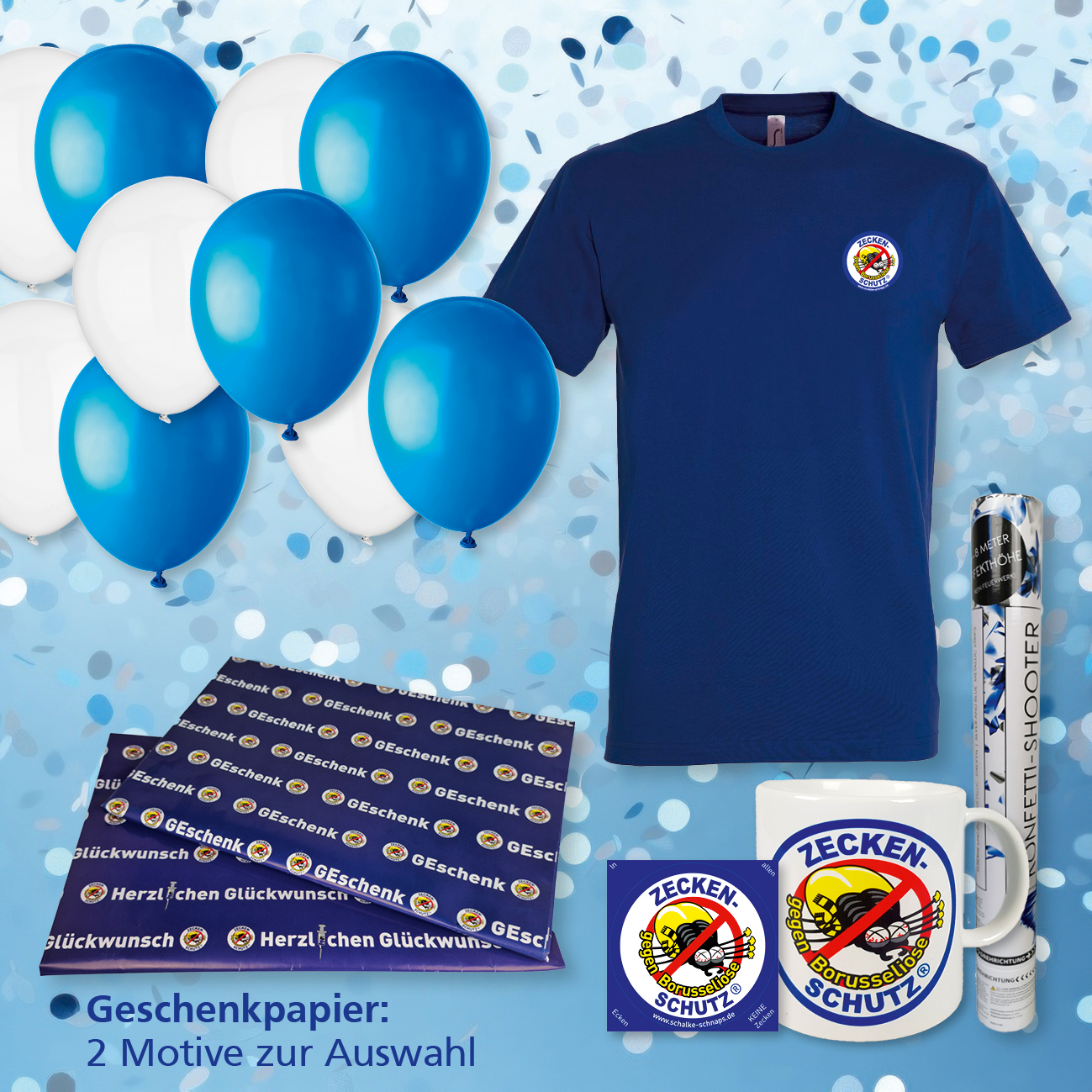 Schalke-Schnaps Geschenkbox "Alk-frei"